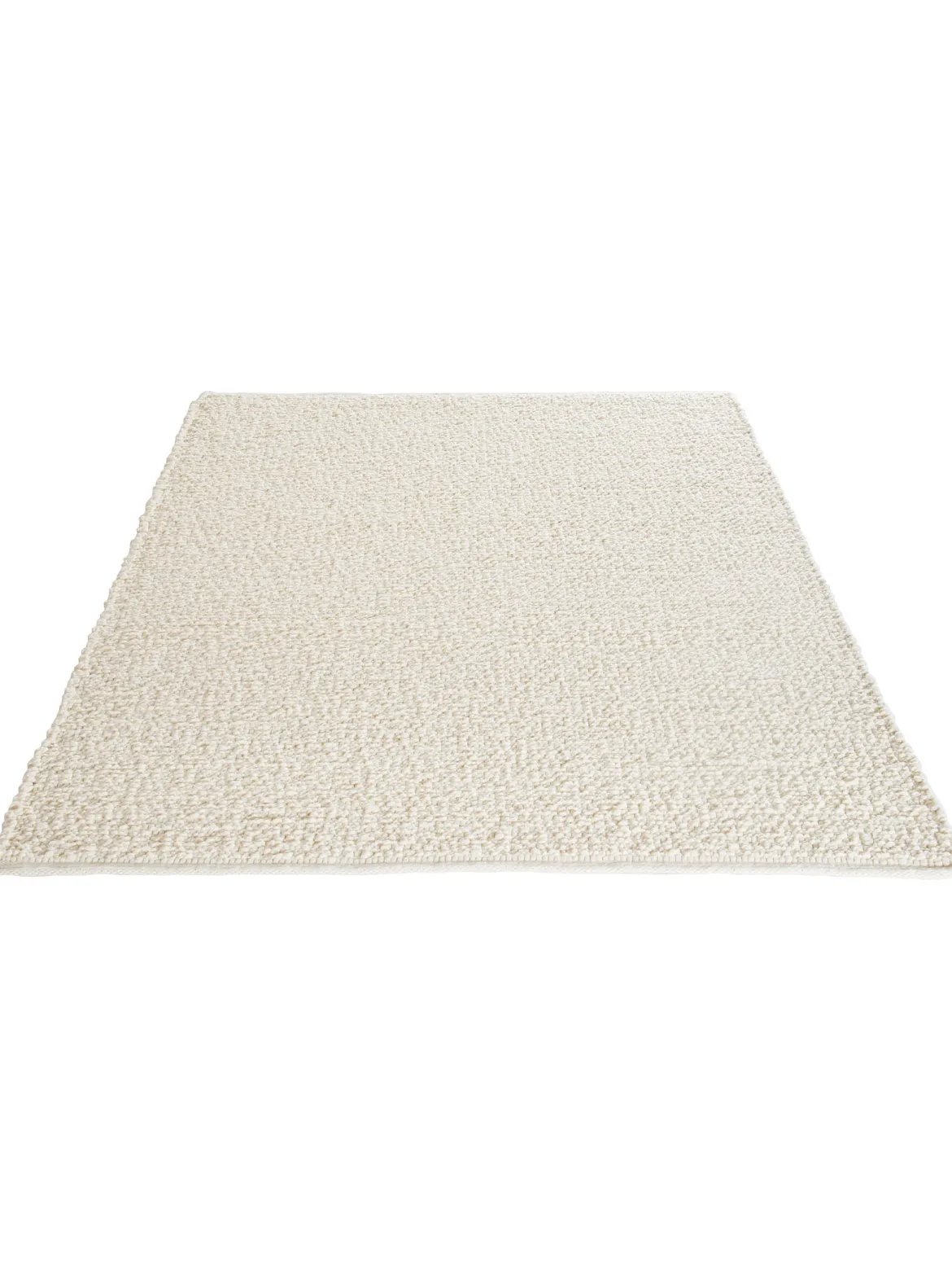 Walsertal Handweb-Teppich, Creme