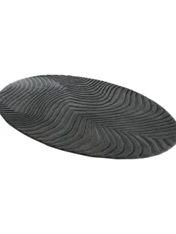 Wavy Woll-Teppich, Dark Grey