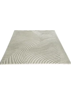 Wavy Woll-Teppich, Offwhite