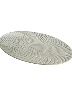 Wavy Woll-Teppich, Offwhite
