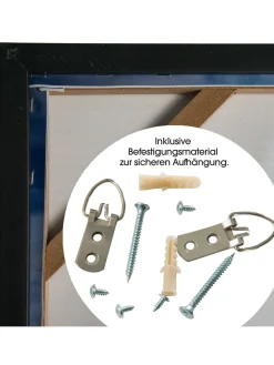 Weg ins Meer Leinwand Druck, Blau