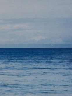 Weg ins Meer Leinwand Druck, Blau
