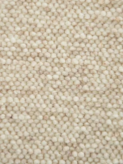 Weißach Woll-Teppich, Beige