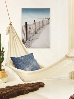 Windfang Leinwand Druck, Beige