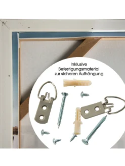 Windfang Leinwand Druck, Beige