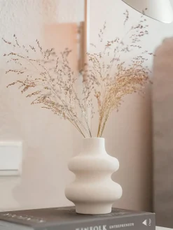 Wurly Vase, Mattweiss